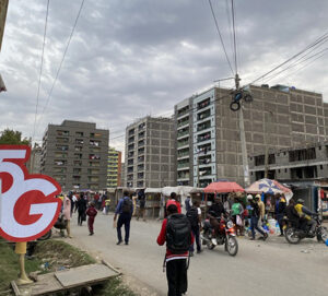 Road along Pipeline estate