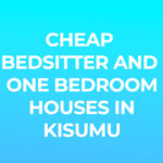 Cheap Bedsitter and One Bedroom Houses in Kisumu