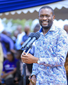 Edwin Sifuna addressing crowrd