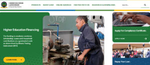 Screenshot of HELB portal