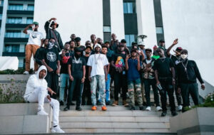 Kenyan rapper Toxic Lyrikali and his team 