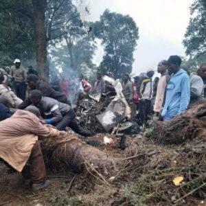 The location in Mosop, Nandi County where the helicopter carrying Johanna Ng’eno crashed