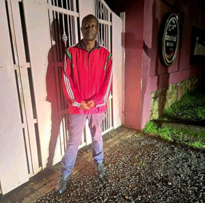 Photo shows Tuju after he was evicted from his Karen home in Karen, Nairobi. 