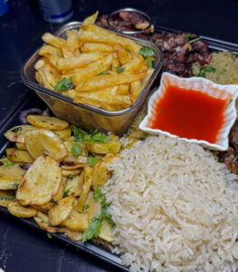 Delicious Served Chips in a Plate