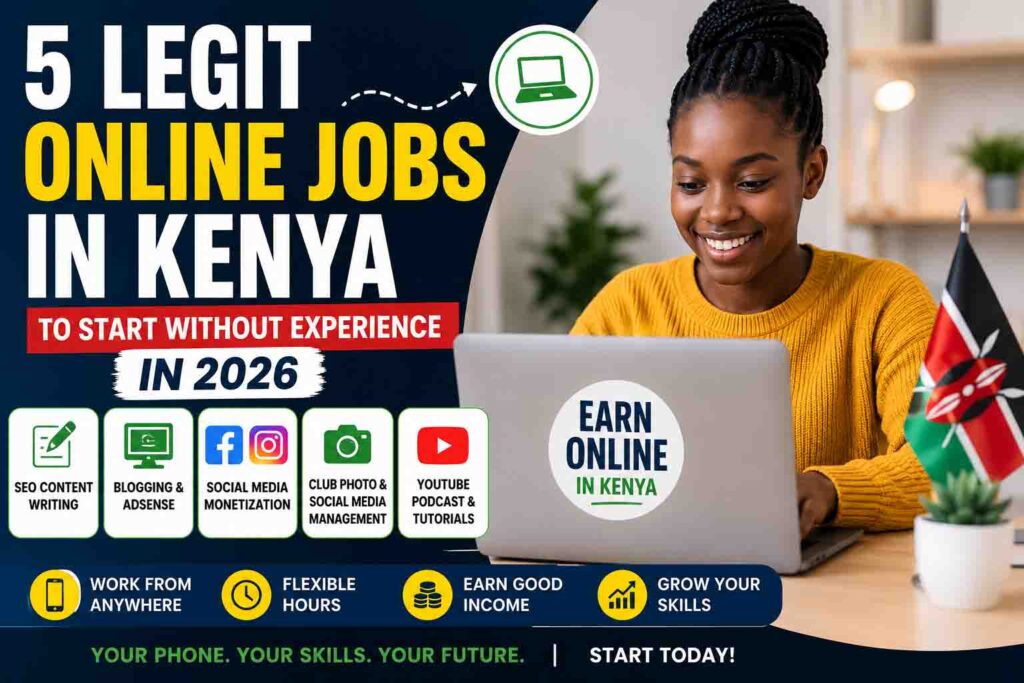 5 Legit Online Jobs in Kenya to Start Without Experience