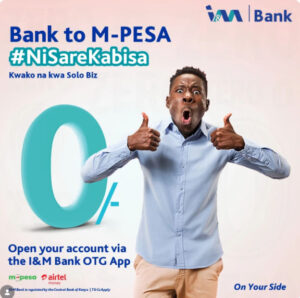 Send money to M-PESA and Airtel Money for free by I&M Bank