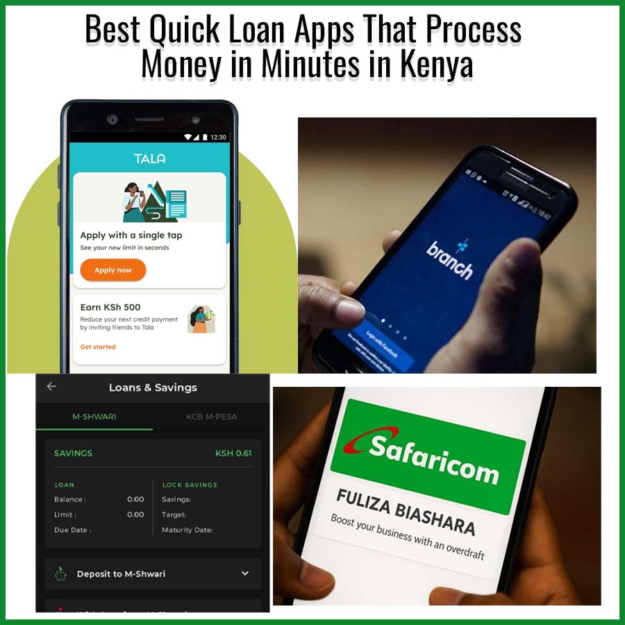 Best Quick Loan Apps That Process Money in Minutes in Kenya