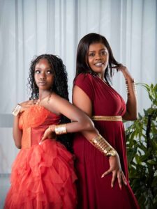Sky Victor and her late mother Betty Bayo