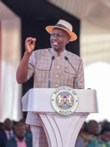 President Ruto Speaking during national event