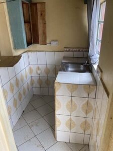 Inside the Kitchen of the one bedroom house