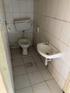 Inside the Toilet of the one bedroom house in Ogango Kisumu