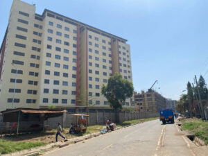The road headig to Polyview Estate from Kisumu Polytechnic Collage